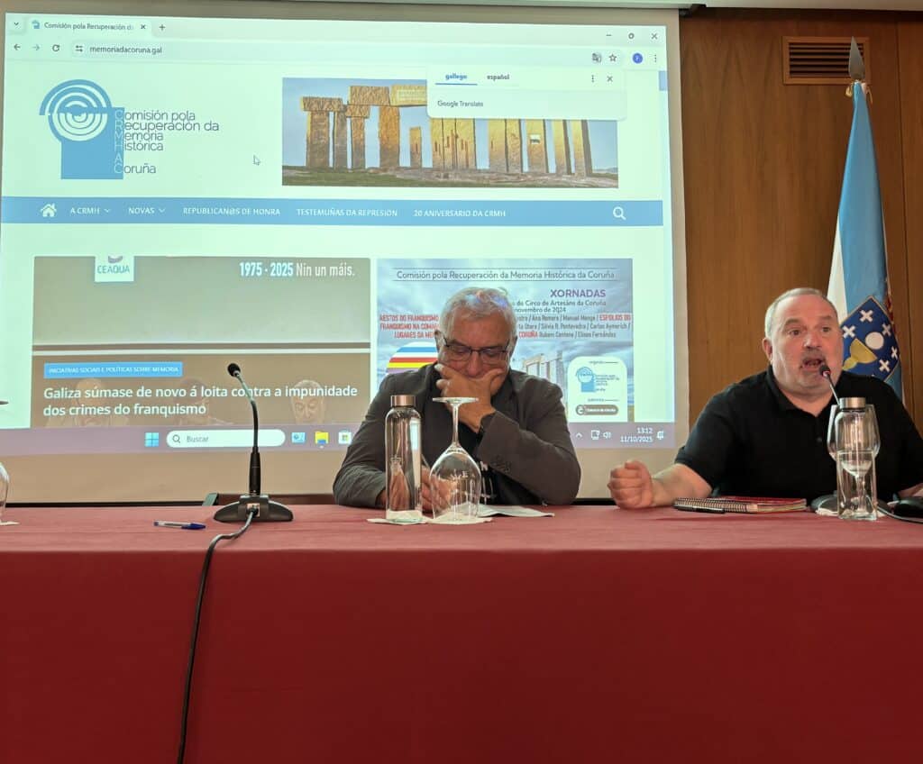 I Encontro de asociacións de memoria democrática no Pazo de Mariñan 3 IMG 4441